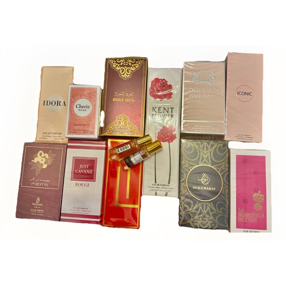 Lot Of 11 eau de parfum Mixed Men And Women With 2 Roller Ball eau de parfum